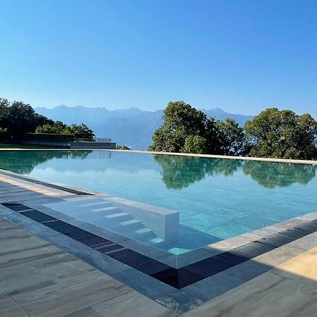 Les Terrasses De Lavaux 1 - Appartement De Luxe Avec Vue Panoramique Et Piscine Puidoux Exterior foto